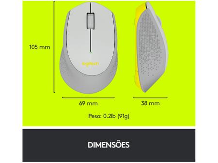 Imagem de Mouse sem Fio Logitech Laser 1000DPI M280 Cinza