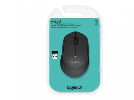 Imagem de Mouse sem Fio Logitech Óptico 1000DPI M280 Preto - Original