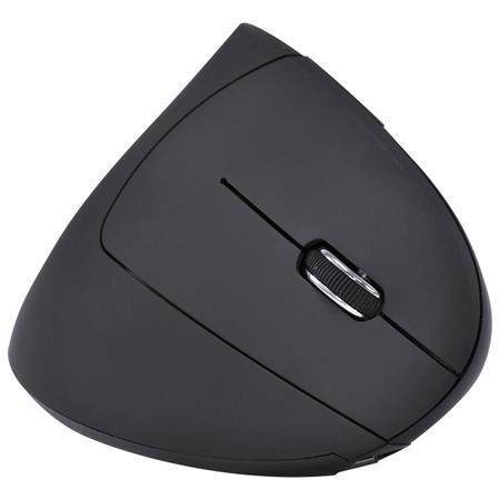 Imagem de Mouse Sem Fio Recarregavel 2.4 Ghz Vertical Ergonomico Ortopedico Power Fit 1600 Dpi Preto Usb - Pm300