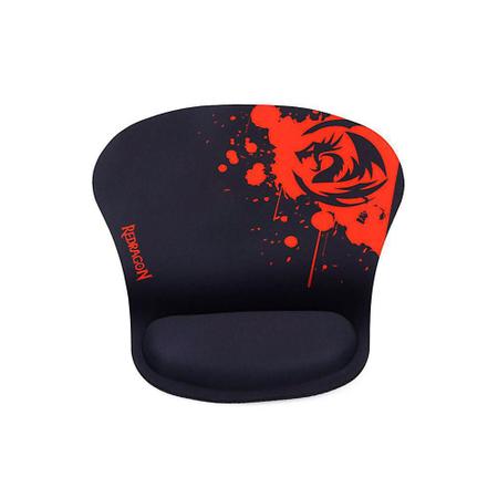 Imagem de Mousepad Gamer Redragon Libra Apoio Pulso Preto VermelhoP020