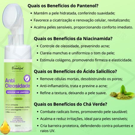 Imagem de Mousse de Limpeza Facial Face Beautiful Sabonete Espuma Vegano Skin Care