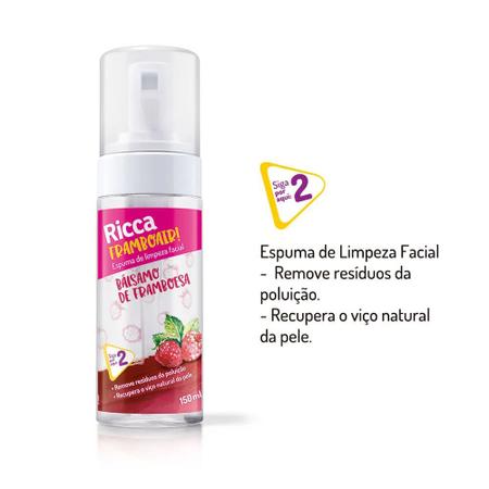 Imagem de Mousse Espuma de Limpeza Facial 150ml Framboesa Ricca