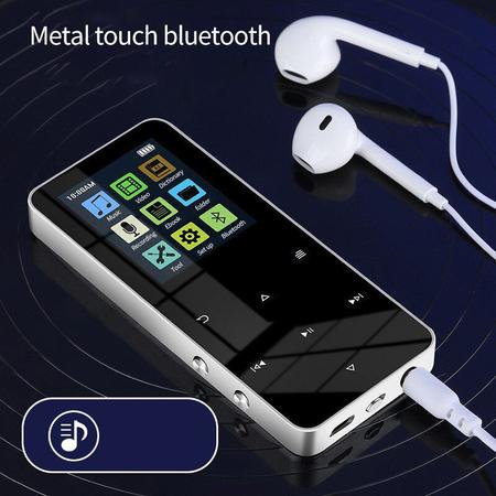 Imagem de Mp3 Player Bluetooth 16gb J02 Mp4 Musica Vídeo Rádio Fm Corrida Academia Leitor de áudio Hifi Alto Falante