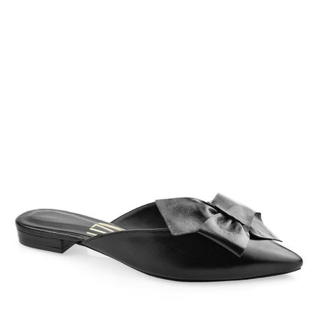 Mule Bico Fino Couro Com Laço Uza J14S380A0054 - Mule Feminino - Magazine  Luiza