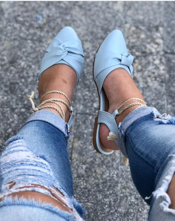 Sapatilha mule cheap de amarrar