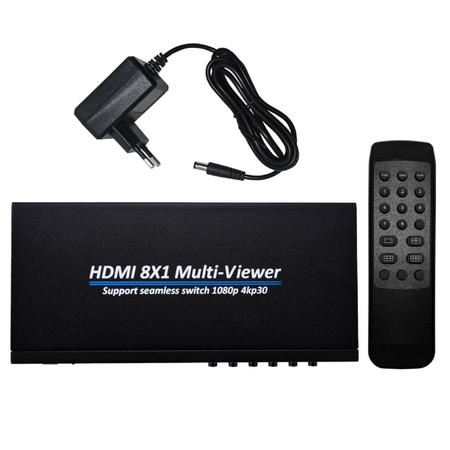 Imagem de Multi-viewer Switch 8 imagens Hdmi em 1 Monitor 4k30hz