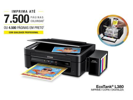impressora multifuncional epson ecotank l380 tanque de tinta colorida impressora multifuncional epson ecotank l380 tanque de tinta colorida