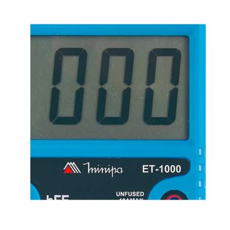 Imagem de Multímetro Digital Minipa Et-1000 Com Buzzer Profissional 