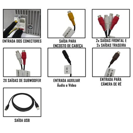 Imagem de Multimídia 6,8" Polegadas Pioneer DMH-A4480BT Espelhamento + Câmera de Ré