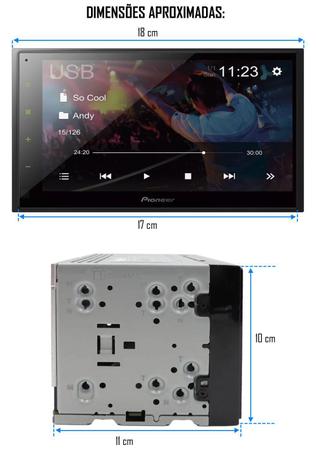 Imagem de Multimídia Pioneer Dmh-A348Bt Bluetooth Espelhamento Android