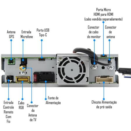 Imagem de Multimídia Receiver Pioneer Dmh-Zs9380Tv 9 Polegadas