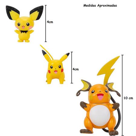 Pokémon Evolution Multi Pack Pichu, Pikachu e Raichu 3295