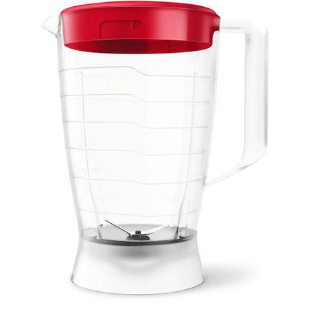 Imagem de Multiprocessador Walita com Liquidificador. 2 Velocidades e 1.5L RI7631/41 Vermelho 127V