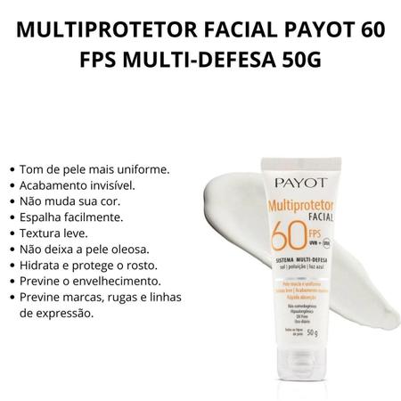 Imagem de Multiprotetor Facial Payot 60 Fps Multi-Defesa 50G