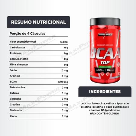 Imagem de Multivitaminico 120 Caps Growth + Bcaa Top 120 Caps Integral