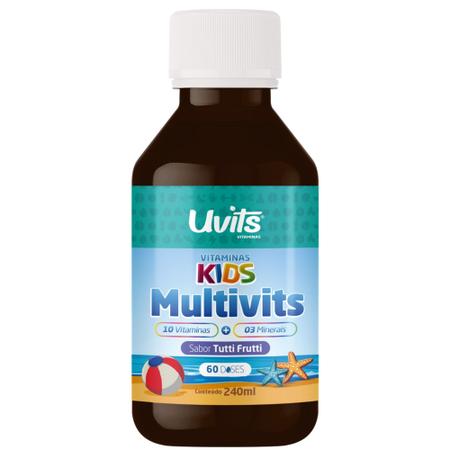 Imagem de Multivitamínico Kids 240ml Sabor Tutti Frutti - Uvits