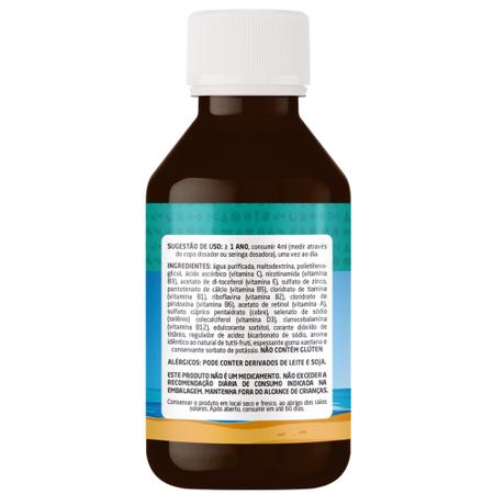 Multivitamínico Kids 240ml Sabor Tutti Frutti - Uvits Imagem de Multivitamínico Kids 240ml Sabor Tutti Frutti - Uvits