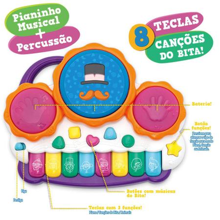 Imagem de Mundo Bita Pianinho Musical e Percussao - Fun