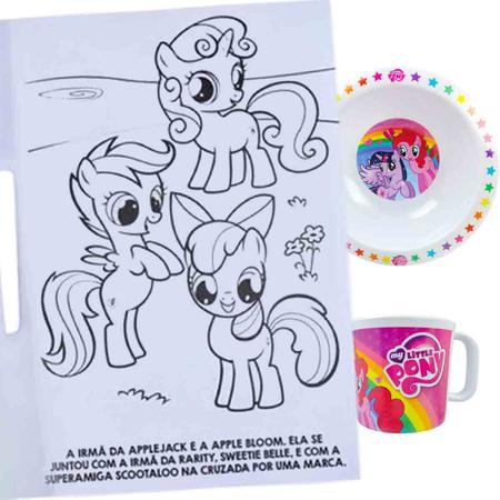 My Little Pony Para Colorir - Hasbro com Acessórios - Kit de