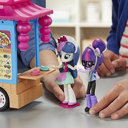 My Little Pony Eg Minis Caminh o Sushi Sunset Shimmer Bonecas