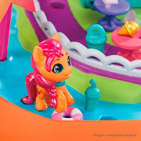 Imagem de My Little Pony Mini World Magic Maretime Bay Laranja F5248 - Hasbro