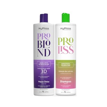 My Phios Pro Liss Blond Progressiva Alisa + Shampoo Pre Imagem de My Phios Pro Liss Blond Progressiva Alisa + Shampoo Pre
