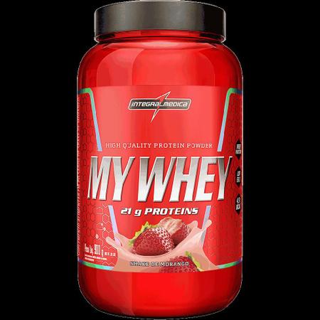 My Whey (900g) - Sabor: Shake de Morango - Integralmédica Imagem de My Whey (900g) - Sabor: Shake de Morango