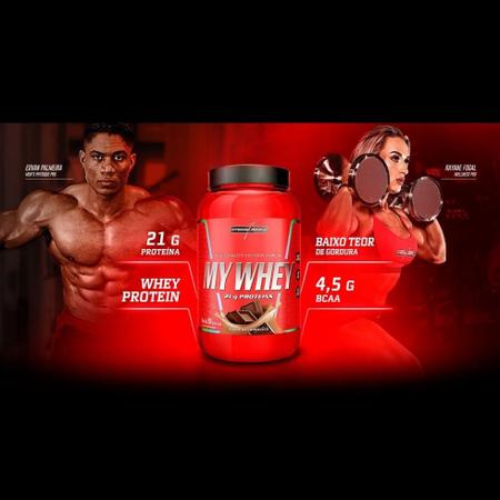 My Whey (900g) - Sabor: Shake de Morango - Integralmédica Imagem de My Whey (900g) - Sabor: Shake de Morango