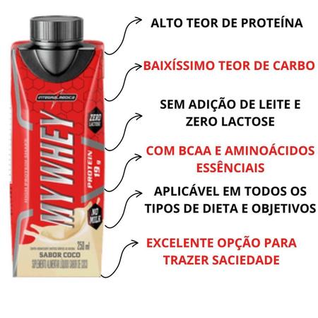 My Whey Protein Bebida Integralmédica Zero Lactose 6X250Ml - Integralmedica Imagem de My Whey Protein Bebida Integralmédica Zero Lactose 6X250Ml