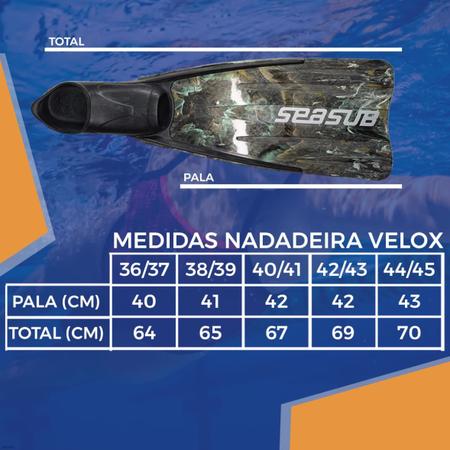 Imagem de Nadadeira Seasub Velox - Pé De Pato - Mergulho Camuflada