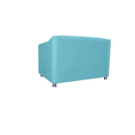 Imagem de Namoradeira Tilla Suede Azul Turquesa - Montanaris Decor