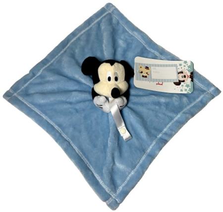 Imagem de Naninha De Pelúcia Boneco Personagem Ratinho Menino Mickey Mouse - Azul - Indicado Para Bebês E Crianças - Disney Baby