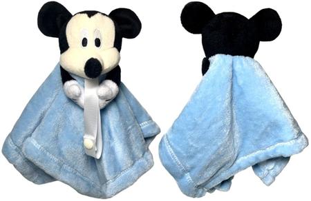 Imagem de Naninha De Pelúcia Boneco Personagem Ratinho Menino Mickey Mouse - Azul - Indicado Para Bebês E Crianças - Disney Baby