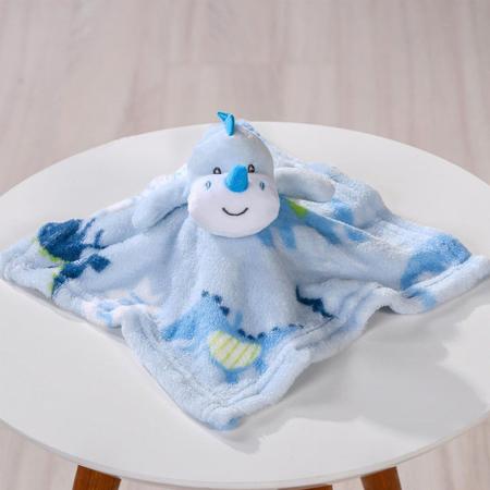 Imagem de Naninha Flannel Estampado para Bebê Animais 25x25