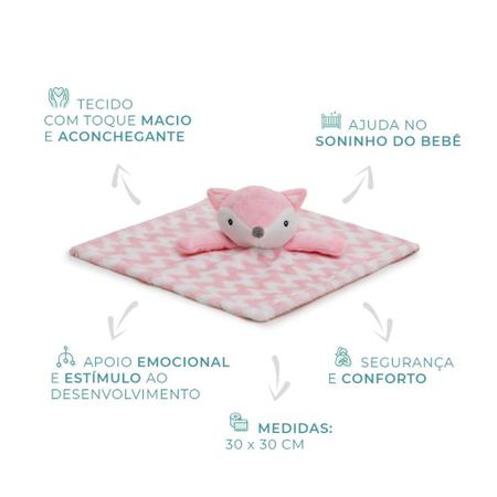 Imagem de Naninha Infantil Zig Zag Pelúcia 3d Microfibra