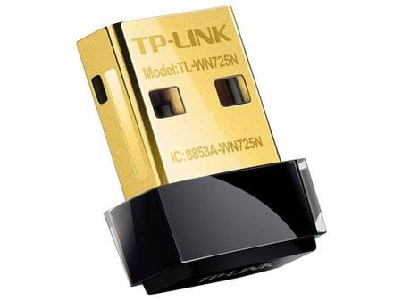 Imagem de Nano Adaptador USB Wireless 150Mbps  TL-WN725N  - TP-Link