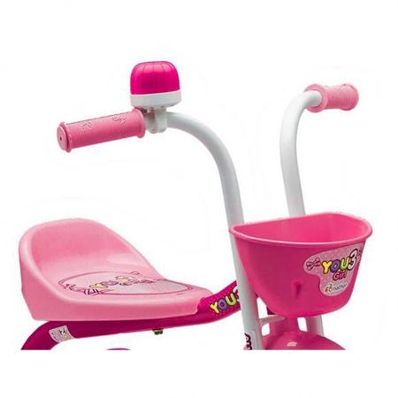 Imagem de Nathor Triciclo You 3 Girl Infantil Velotrol em Aluminio Motoca Menina Rosa