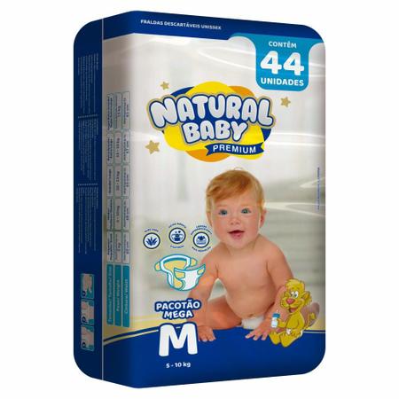 Imagem de Natural baby premium mega pacotão m 44 un.