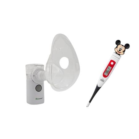 Imagem de Nebulizador Ultrassônico + Termômetro Digital Mickey