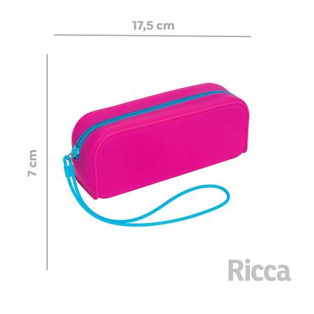 Imagem de Necessaire De Silicone Retangular Ricca Cores Sortidas 17cm