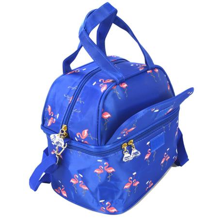 Imagem de Necessaire Feminina Bolsa Térmica Azul CBRN05833