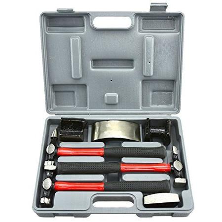 Imagem de NEIKO 20709A Auto Body Fender Repair Hammer e Dolly Set  7 peças  Kit de ferramentas de reparo de carro para amassados