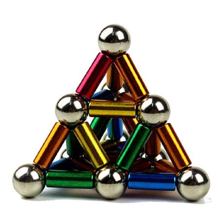 Imagem de Neocube Piramide Magnetica 27 Esferas 8mm E 36 Hastes
