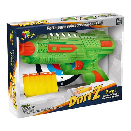 Brinquedo Arma Bolinha De Gel + Dardo Nerf Arminha Brinquedo