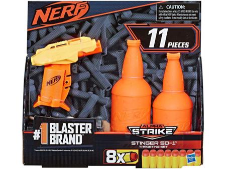 Imagem de Nerf Alpha Strike Stinger com Target Hasbro - 8 Dardos com Acessórios
