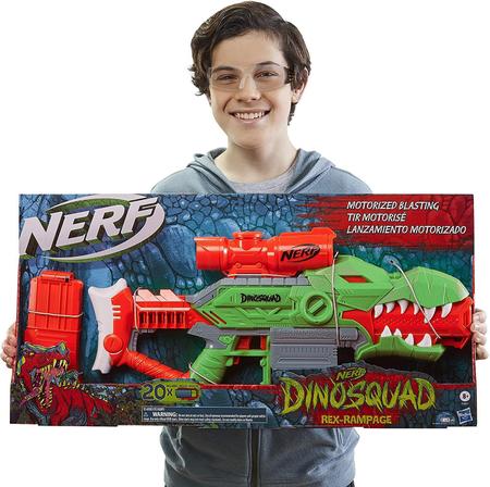 Lancador Nerf Dino Squad Rex-Rampage - F0808 Hasbro - Lançadores de Dardos  - Magazine Luiza