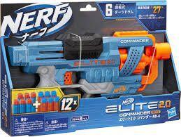 Arminha De Brinquedo - Nerf Elite 2.0 Comander Rd-6 em Promoção na  Americanas