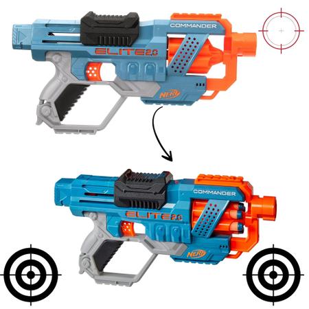 Nerf Elite 2.0 Lançador Commander Rd-6 Com 12 Dardos Arminha