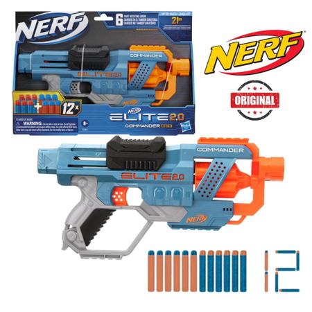 Nerf Elite 2.0 Lançador Commander RD-6 Com 12 Dardos Arminha