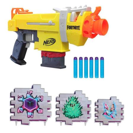 Lança Dardos Hasbro Nerf Fortnite SMG-L Motorizado, com 3 Alvos e